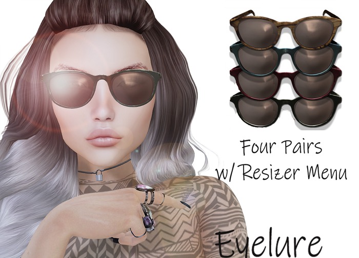 Eyelure Retro Glasses w/Resizer HUD  Fatpack 4 Colors