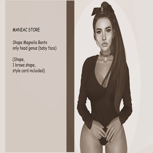 Maniac Store-Shapes Bento Magnolia Genus (Baby Face)DEMO