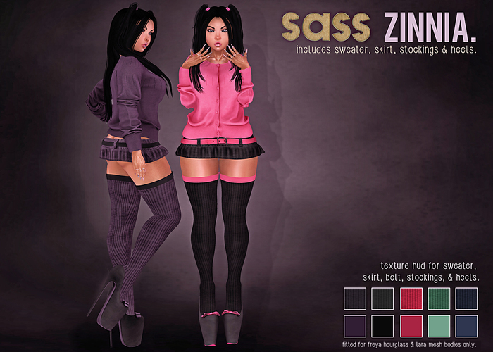 sass [zinnia] freya hourglass lara