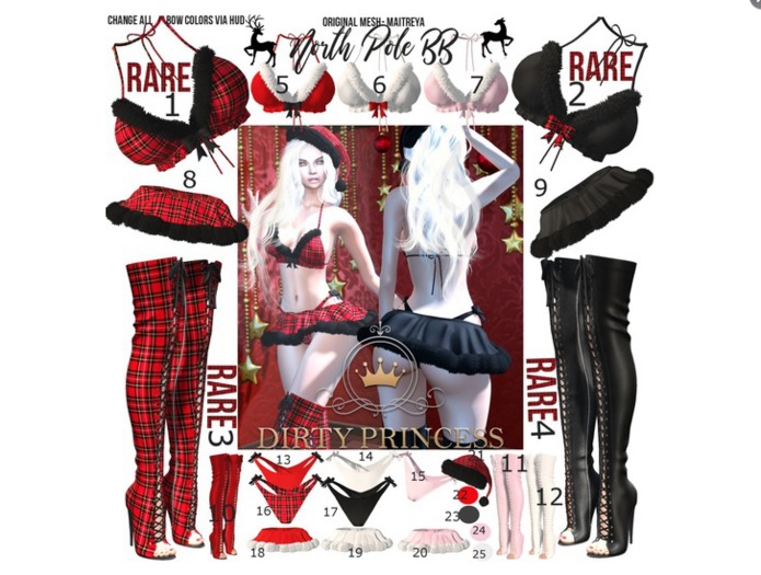 DIRTY PRINCESS- North Pole BB Princess- Boots 4 RARE