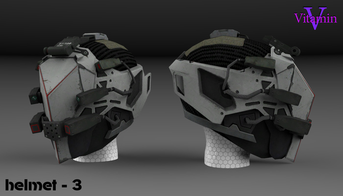 Helmet - 3 military mesh 100%