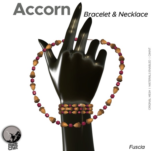 *PC* Acorn Set Fuscia  PROMO PRICE 50%OFF