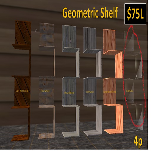 GeometricShelfUnit - Plexiglass
