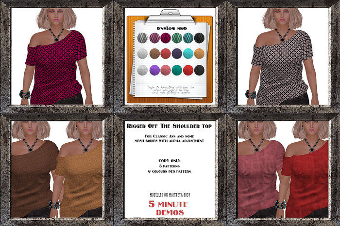 Off The Shoulder Mesh Top DEMOS