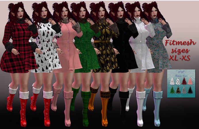 ~ED~ Holiday Coat Fitmesh