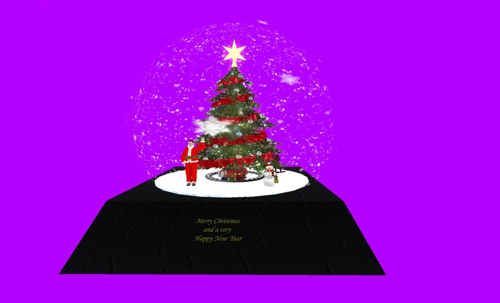 Christmas Theme Globes BLACK