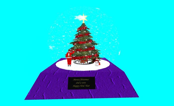 Christmas Theme Globes PURPLE