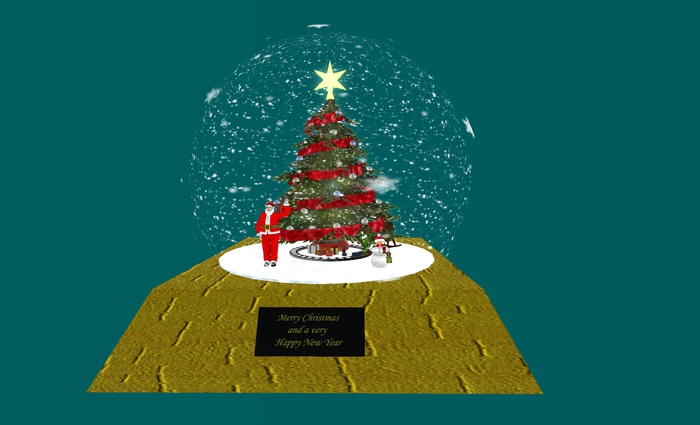 Christmas Theme Globes GOLD