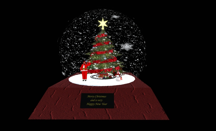 Christmas Theme Globes RED