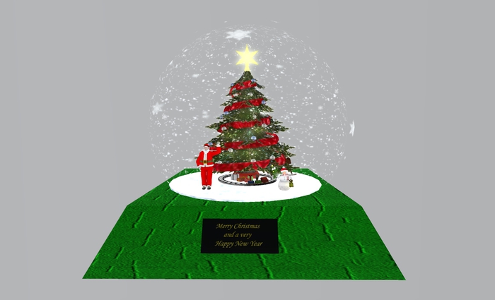 Christmas Theme Globes GREEN