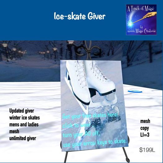 Updated Ladies and Mens mesh Ice skate giver(crate)*******