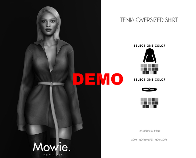 Mowie. - "Tenia" Oversized Shirt DEMO