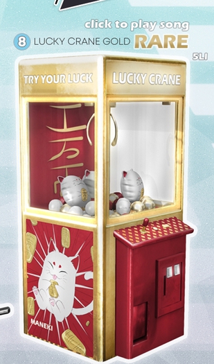 Caboodle - Lucky Crane - Gold - RARE