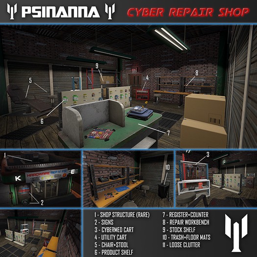 PsiNanna, Inc. - Cyber Repair Shop - Structure - RARE (BOX)