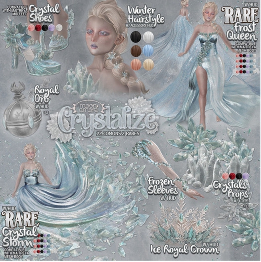:Moon Amore: Crystallize / Crystals Props / ROSE