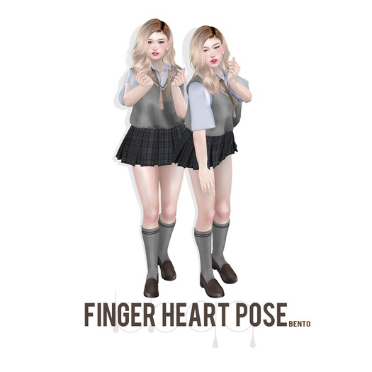 *bbqq*-Finger heart pose [BOX]