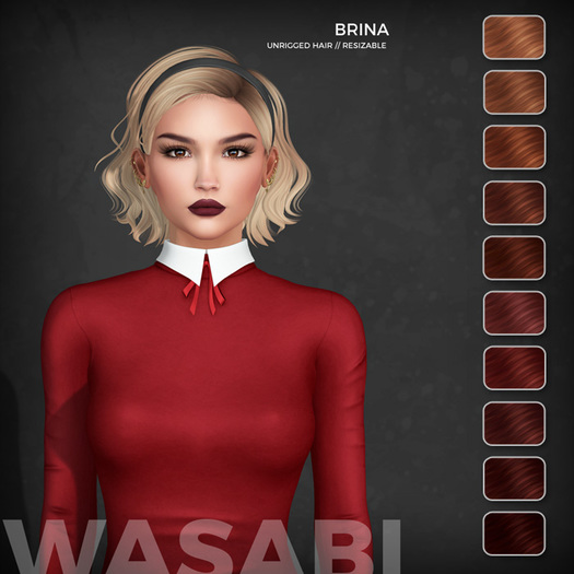 Wasabi // Brina Mesh Hair - Reds