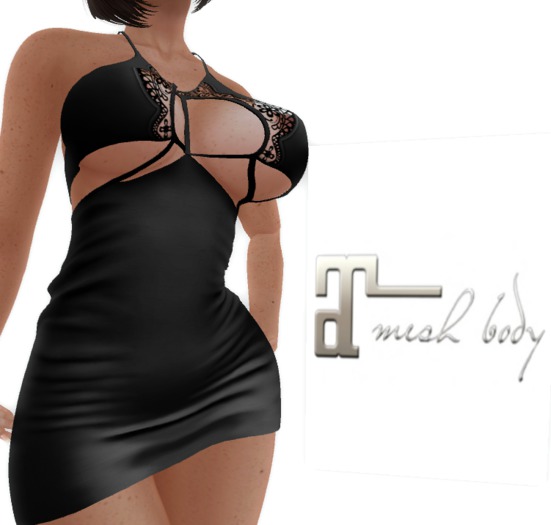 DRESS SEXY LACED EVENING DRESS BLACK - Maitreya