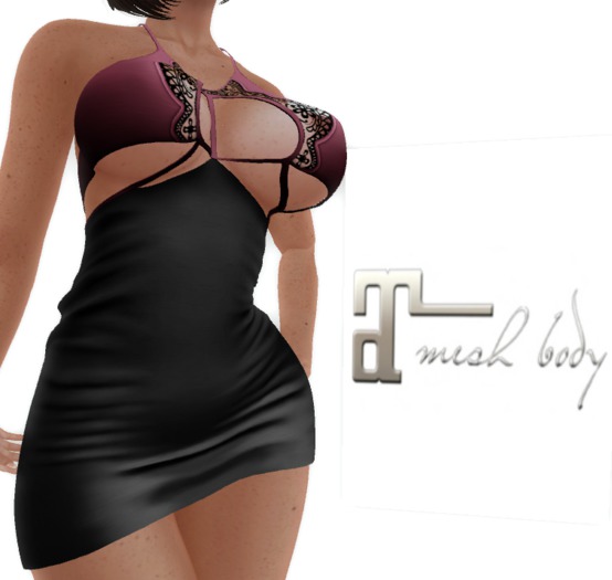 DRESS SEXY LACED EVENING DRESS BLACK/ROSE - Maitreya