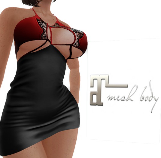 DRESS SEXY LACED EVENING DRESS BLACK/RED - Maitreya