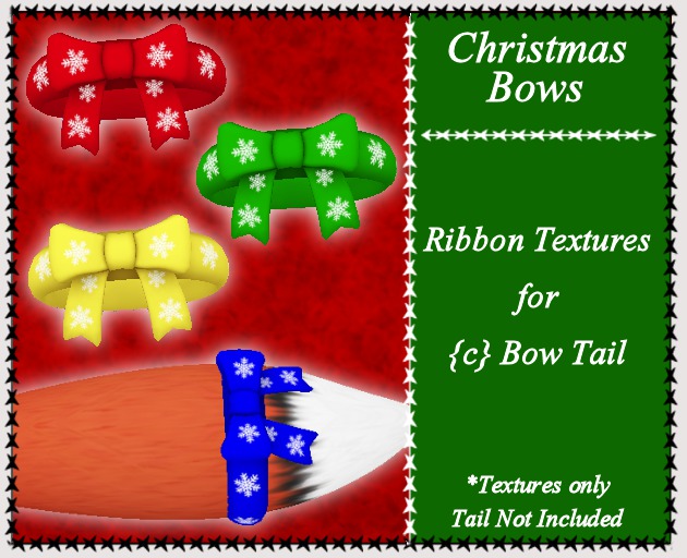 Christmas Ribbons for {c} Bow Tail  [boxed]