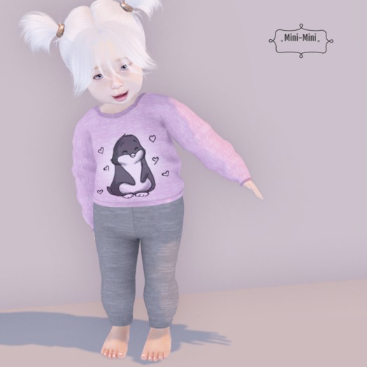 {Mini-Mini} Penguin Outfit Pink (add)