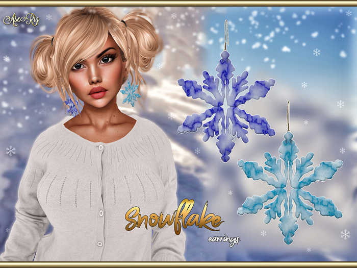 AseRiz - earrings Snowflake