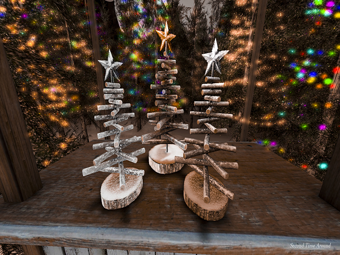 ionic : Wooden Christmas Tree (Gold)