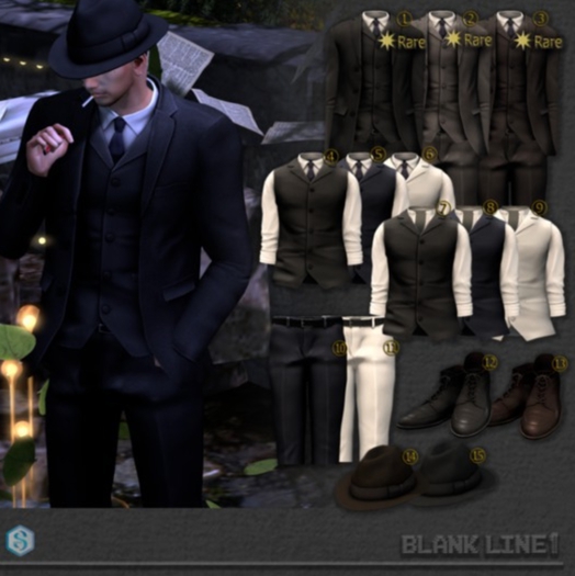 13-BlankLine OldTimeGacha Shoes [Brown]