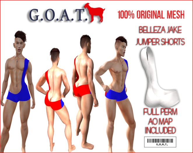 G.O.A.T. BELLEZA JAKE JUMPER SHORTS FULL PERM