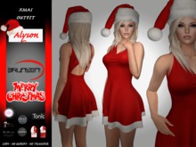 Brunsen! Alyson Xmas Santa Claus Dress Hat