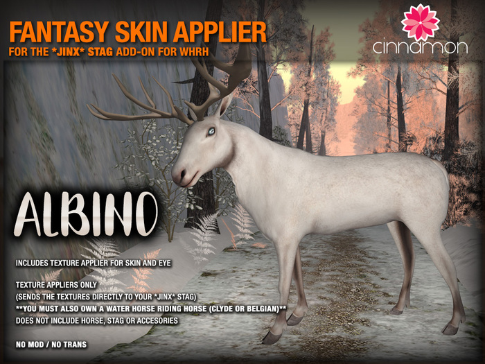 *CINNAMON* Jinx Stag - ALBINO