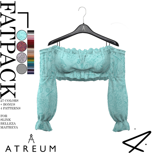 Atreum - Ruffled Crop Top Fatpack