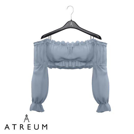 Atreum - Ruffled Crop Top Yale Blue