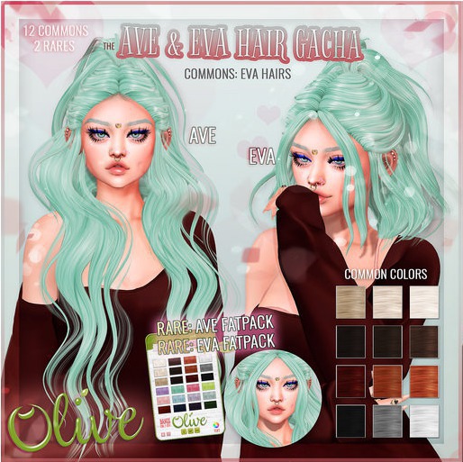.Olive. the Eva Hair -Brown 3 [Rez]