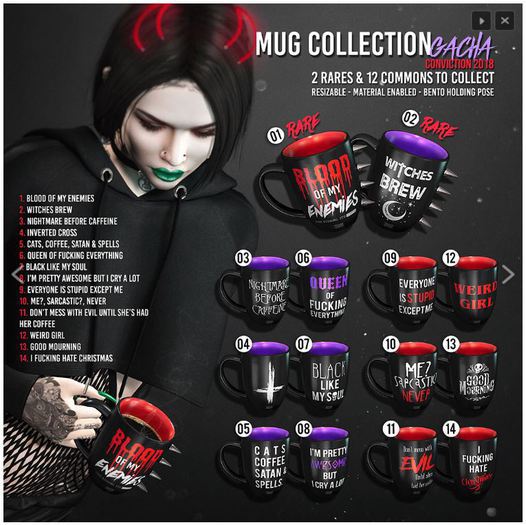 [ Conviction ] Mug Collection - 12 - COMMON