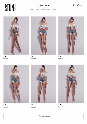 STUN - Pose Pack Collection Bento 'Clairo' #49
