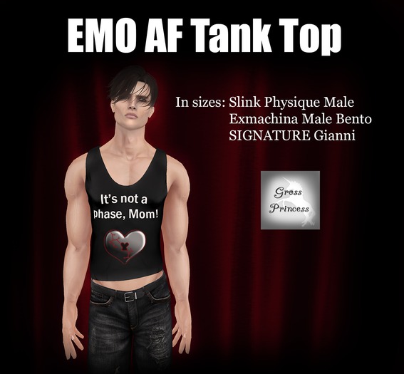 {.Gross Princess.} Emo AF Tank Top