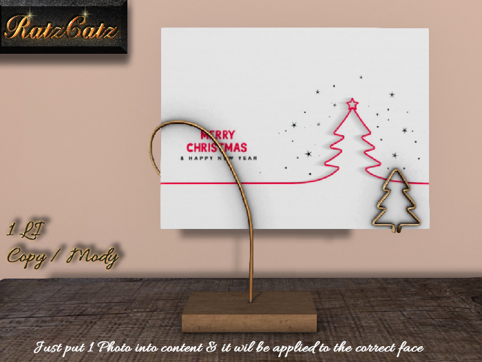 .: RatzCatz :. Postcard Holder *ChristmasTree*