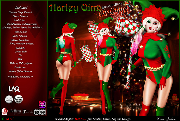 -Lamu Fashion-Outfit *Harley Quinn Christmas* DEMO