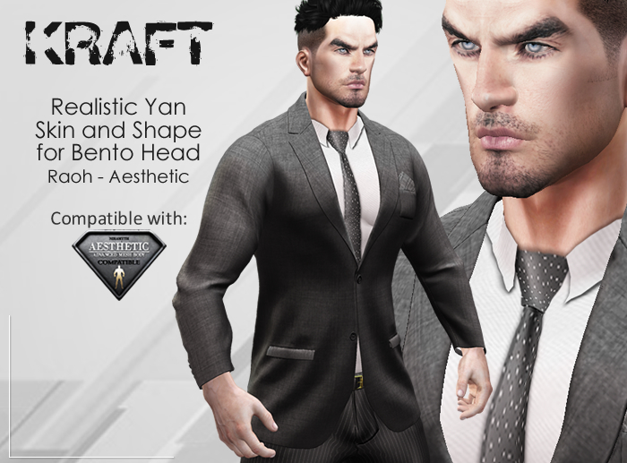 ::Kraft:: Yan Skin and Shape for Bento Head Raoh - Aesthetic