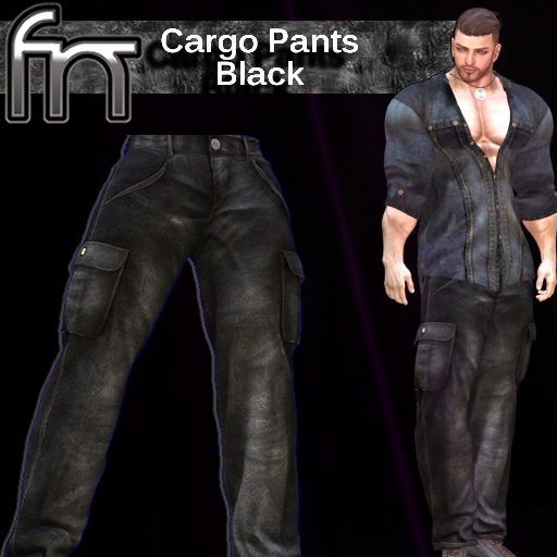 [FN] Cargo Pants - Jeans Black - Suit Bag WEAR