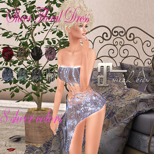 YGTL - MAITREYA- SHEER FLORAL DRESS
