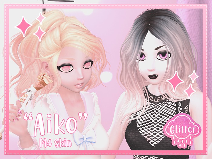 <Glitter> M4 Head Skin "Aiko" - Cream