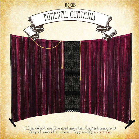 [noctis] Harrowgate Funeral curtains/ADD me