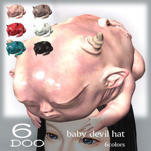 *6DOO* baby devil hat