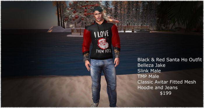 Santa Ho Black & Red MP