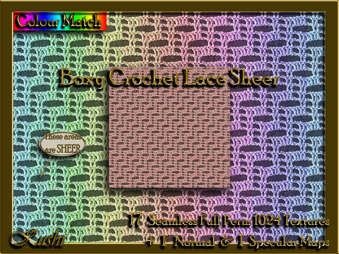 !Kushi! BoxyCrochetLaceSHEER Textures -WEAR TO UNPACK