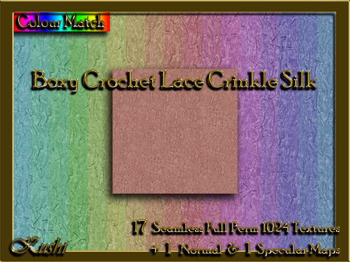Boxy Crochet Lace Crinkle Silk Solids Textures