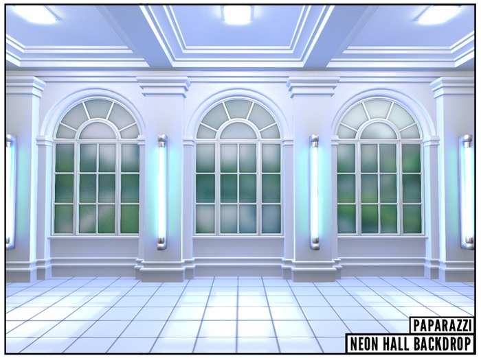 Paparazzi - BACKDROP - Neon Hall - BLUE